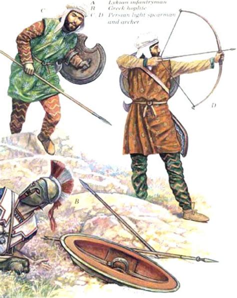 Light Persian Spearman And Archer Thanvabara Ancient Warfare