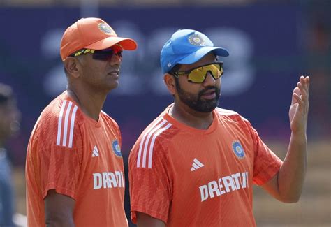 ICC World Cup Final 2023 Dravid Hails Rohit S Leadership Rediff Cricket