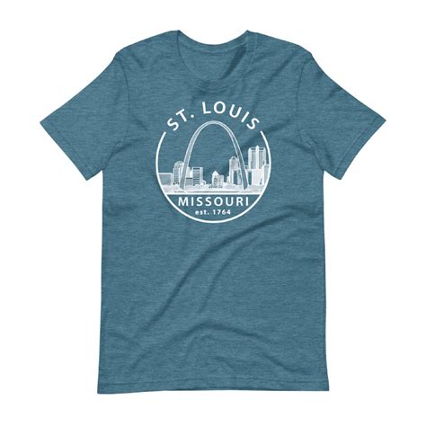 St Louis Missouri T Shirts St Louis Skyline Missouri Etsy Uk