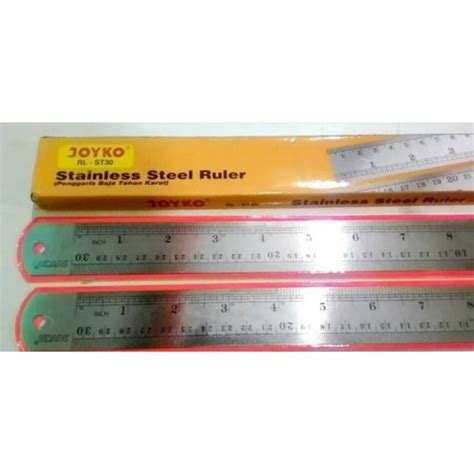 Jual Penggaris Besi Butterfly 30cm Ruler Mistar Besi Penggaris