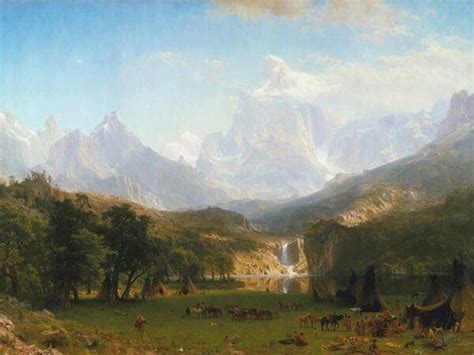 The Rocky Mountains Landers Peak Albert Bierstadt Paintings