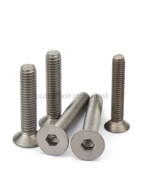 Titanium Hex Socket Bolt Countersunk Flat Head Screws M M M M Eur