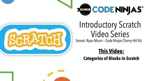 Scratch Video Series Block Categories Youtube