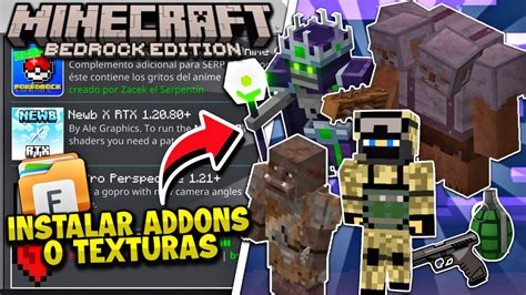 Como Importar ADDONS O TEXTURAS En Tu MINECRAFT BEDROCK 1 21 ANDROID