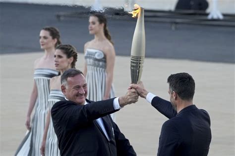 Olympic Flame Sets Sail From Greece To France Euronews