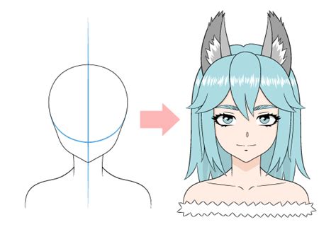 How To Draw Anime Wolf Girl Step By Step Animeoutline 60 Off