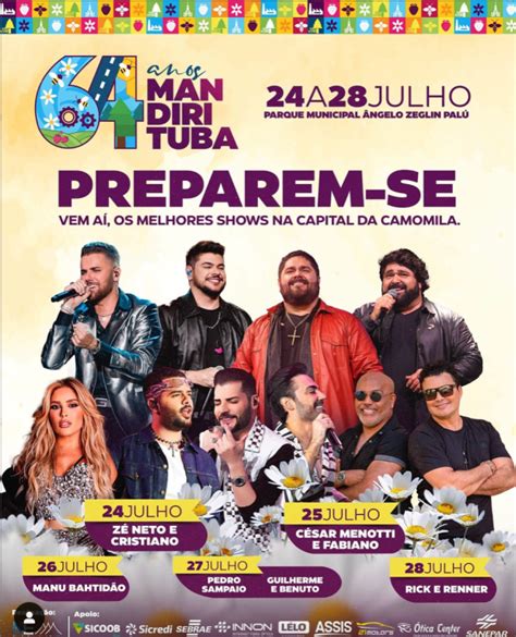 Mandirituba Celebra Anos Grandes Shows No Parque Municipal