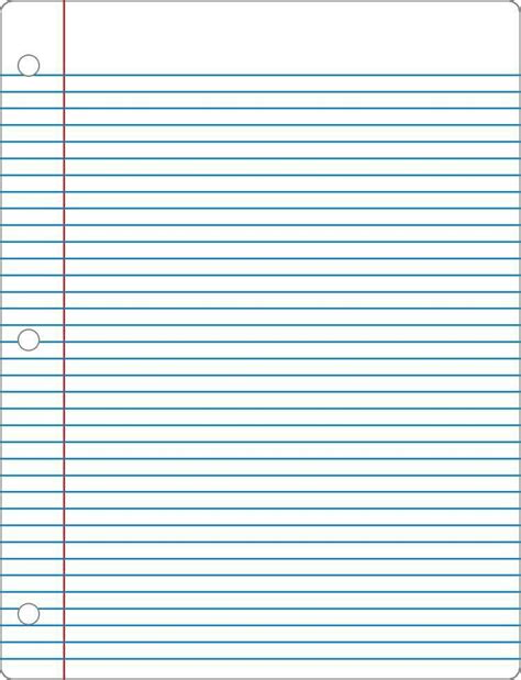 Printable Wide Ruled Paper