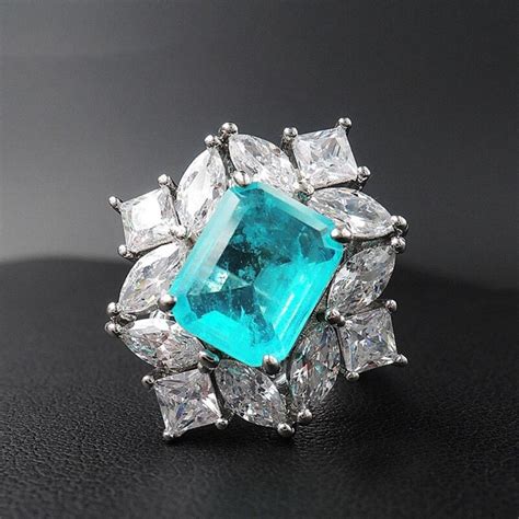 Paraiba Ring Paraiba Tourmaline Ring Paraiba Engagement Ring - Etsy