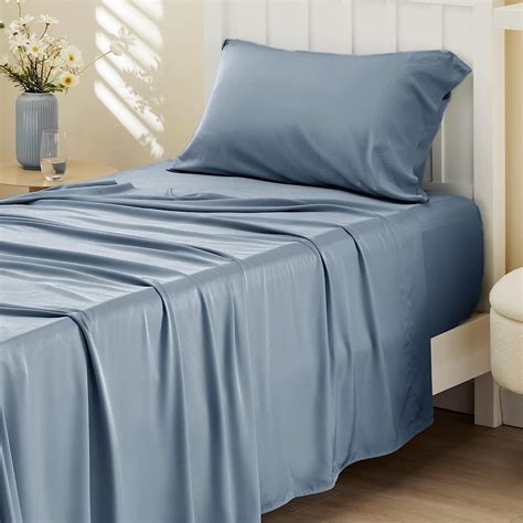 Cozy Comfort Queen Cooling Bed Sheets Set Rayon Derived From Bamboo