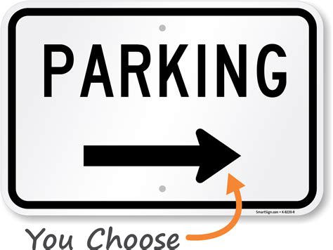 Directional Parking Sign Sku K 8220 R