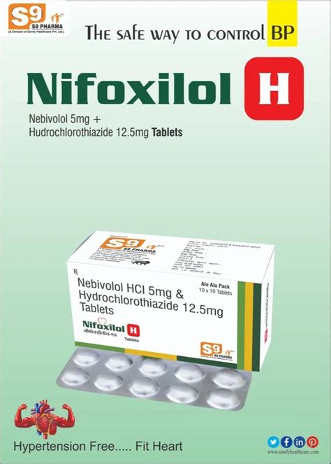 Nebivolol Hydrochloride 5mg Hydrochlorothiazide 12 5mg At Rs 1800 Box