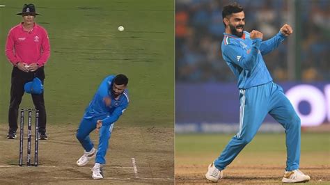 Ind Vs Ned Virat Kohli Takes His First Wc Wicket Gets Netherlands Skipper Out With Wrong