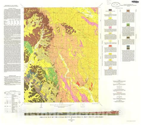 Map Geologic Map Of The Corral Bluffs Quadrangle El Paso County