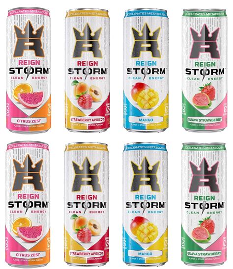 Amazon REIGN Storm Fitness Wellness Energy Drink 4 Flavor