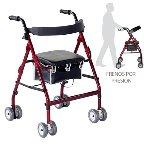 Rollator De Aluminio Roler Frenos Por Presi N Tienda