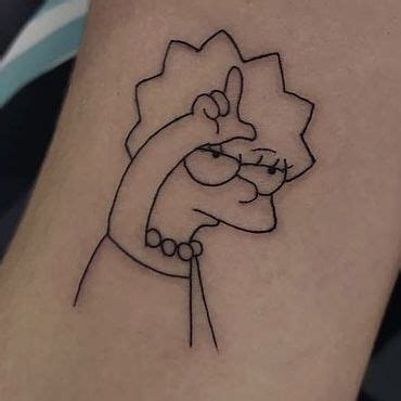 Pin On Tattos Simpsons Tattoo Cartoon Tattoos Discreet Tattoos