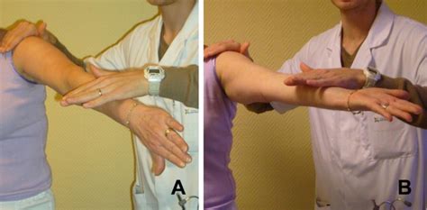 Clinical Tests For Supraspinatus Tendon A Job Test B Full Can Test