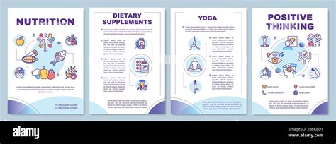 Healthy Lifestyle Brochure Template Complementary Medicine Flyer Booklet Leaflet Print Cover