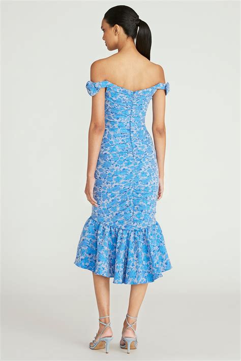 Eliza Ruched Cocktail Dress Theia