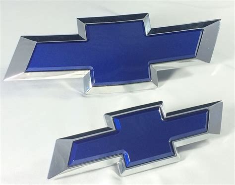 Cruze Insert Blue Topaz Metallic Front And Rear Bowtie Emblem Kit Chevy