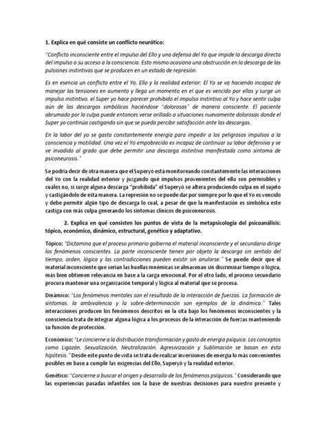 Conceptos Básicos De La Psicoterapia Psicoanalítica En Base A Greeenson