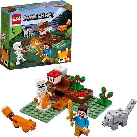 LEGO 21162 Minecraft The Taiga Adventure Building Set with Steve, Wolf ...