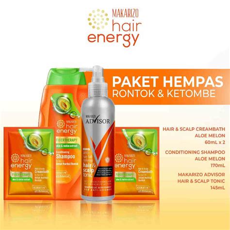 Jual Makarizo Paket Hempas Rontok Ketombe Shopee Indonesia