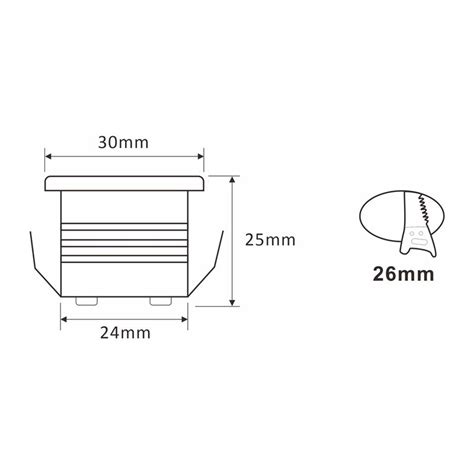 Mini Focos 3 KIT VISUM 1W Mini Spot Empotrable IP65 Blanco Cálido