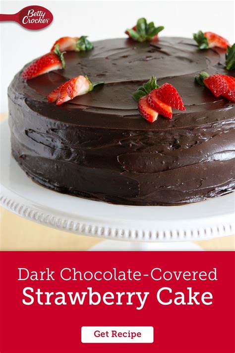 Dark Chocolate Covered Strawberry Cake Artofit