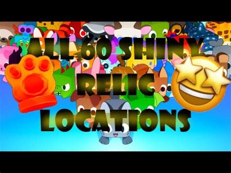 ALL 60 SHINY RELIC LOCATIONS In Pet Simulator 99 Roblox YouTube