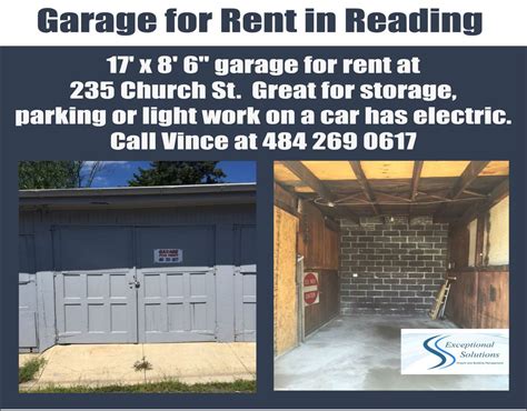 Rent A Garage To Work On Car Garage Doors Repair