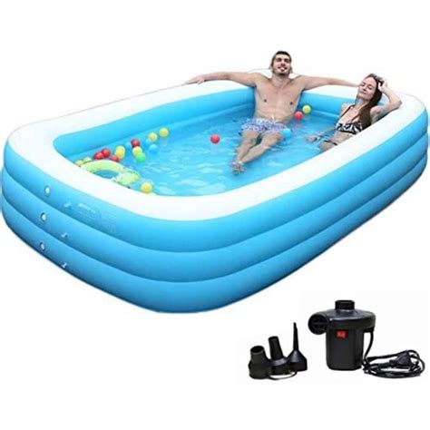 Pataugeoire Gonflable Pour Enfants Et Adultes Piscine Familiale