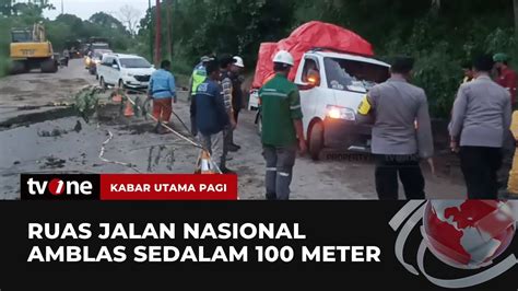 Jalan Kerinci Merangin Bangko Amblas Sedalam 100 Meter Kabar Utama