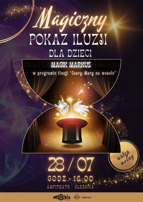 Magiczny Pokaz Iluzji W Amfiteatrze W Parku Nad Stawami Ole Nica