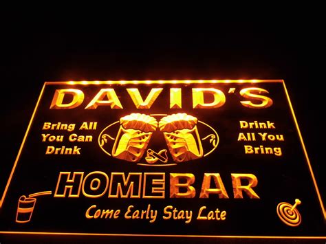 Personalized home bar sign | Light Signs Cave