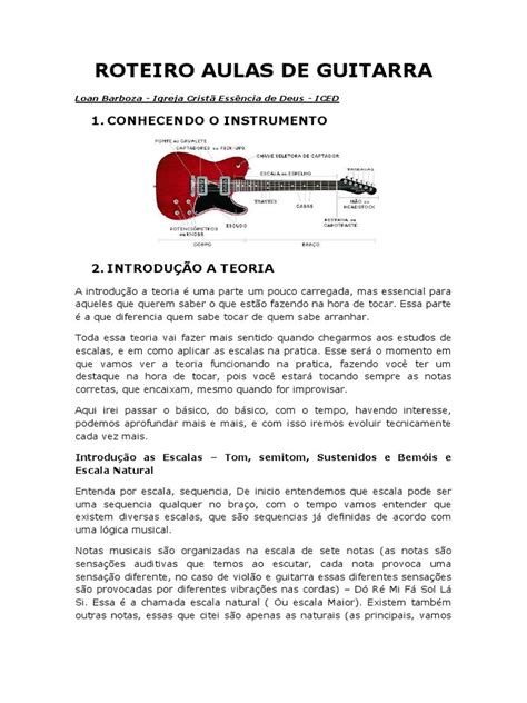 PDF Roteiro Aulas De Guitarra DOKUMEN TIPS