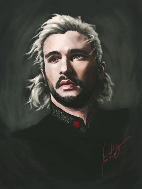 [OC] My take on Aegon Targaryen (Jon Snow) if he has the white hair ...