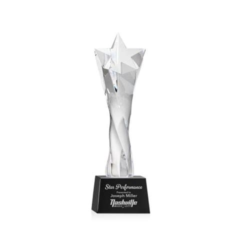 Arlington Black On Robson Base Star Crystal Award