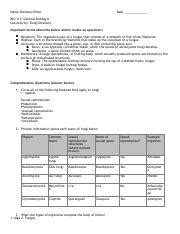 LabAct2 Fungi Sheneka Oliver Pdf Name Sheneka Oliver Date BIO 113