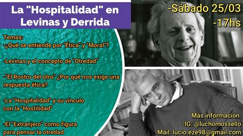 La Hospitalidad En Derrida Y Levinas Reflexiones Sobre Las