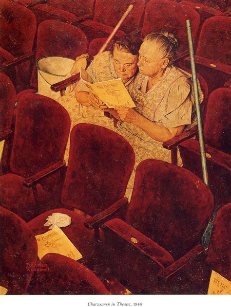 Charwomen In Theater Norman Rockwell Encyclopedia Of