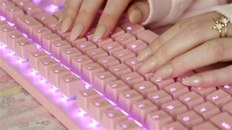 Asmr Actually Typing On Keyboard In Japanese With Acrylic Nails