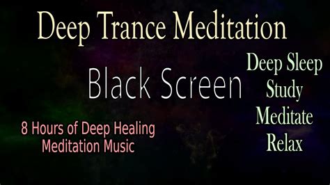 Powerful Deep Trance Meditation Healing Music 432hz Black Screen