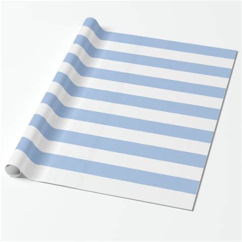 White And Light Blue Striped Wrapping Paper Uk