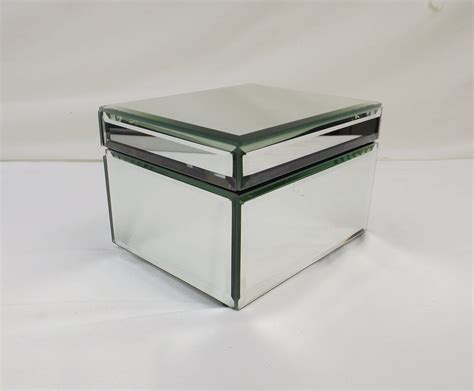 Tahari Mirrored Jewelry Storage Box Etsy Mirror Jewelry Storage