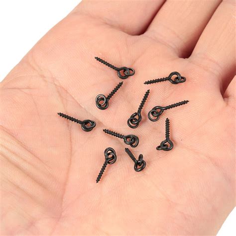 100Pcs Threaded Boilie Bait Screws For Carp Hair Rigs Hooks Terminal