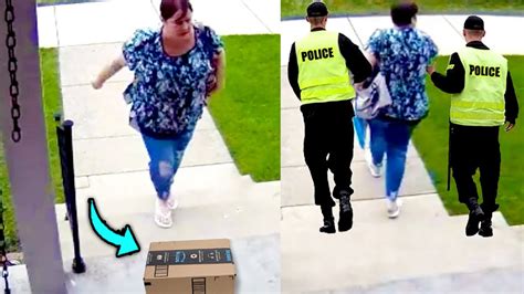 Karen Gets Instant Karma After Stealing Package Youtube