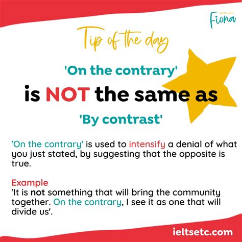 contrary   contrast ielts  fiona beamer