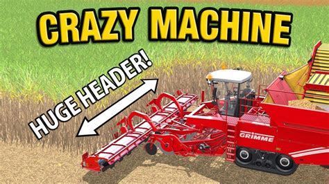 CRAZY 9M SUGARCANE HARVESTER Farming Simulator 17 Platinum Edition